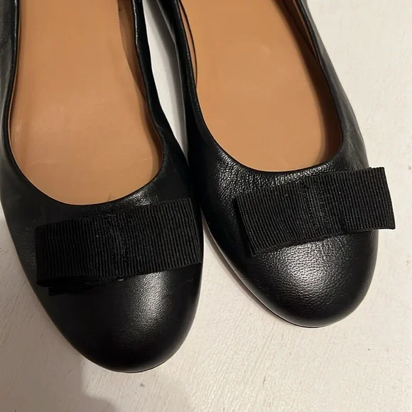 Bruno Magli black bow flats 38 - Picture 3 of 5